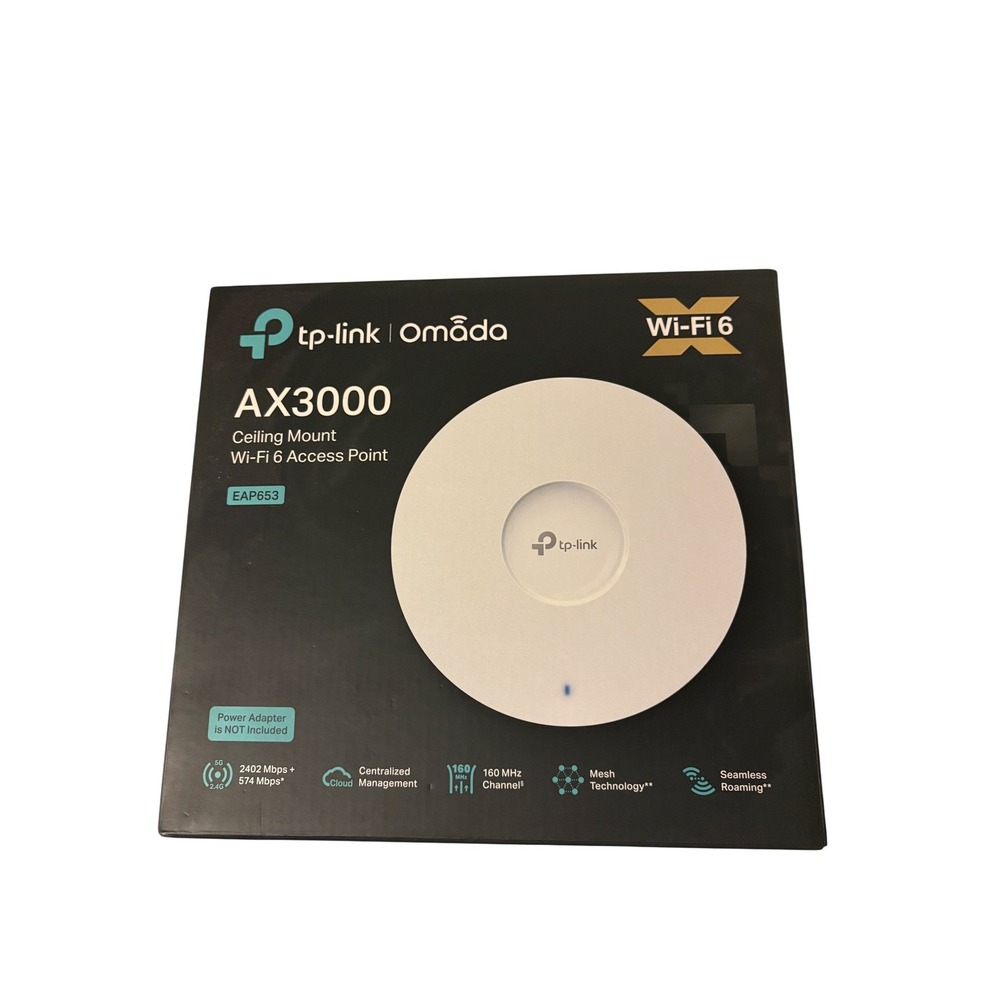 TP-Link Omada AX3000 Wi-Fi 6 Ceiling Mount Access Point EAP653 White
